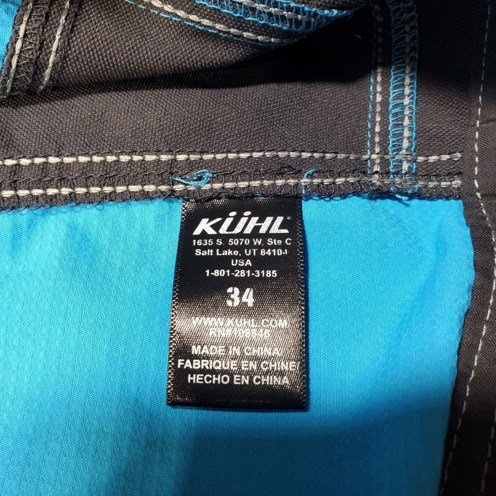 Kuhl‎ Mutiny River Board Shorts Mens 34 Blue Stretch Swim Trunks Surf Beach